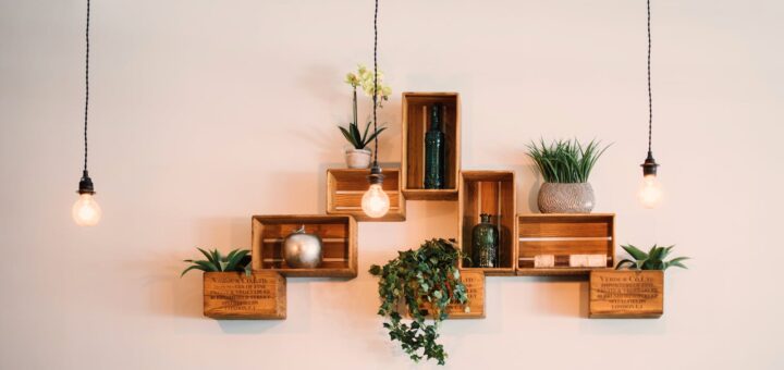 Crates Mounted On Wall